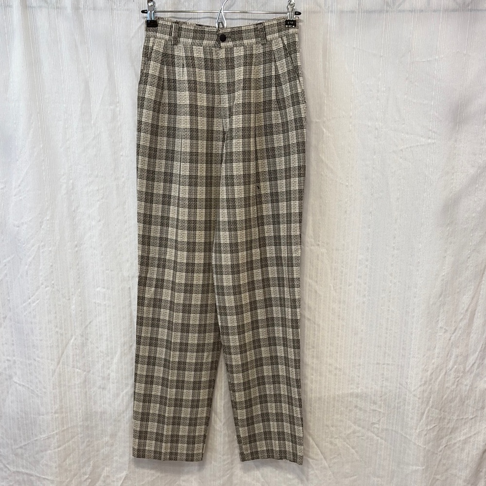Vintage Plaid Trousers